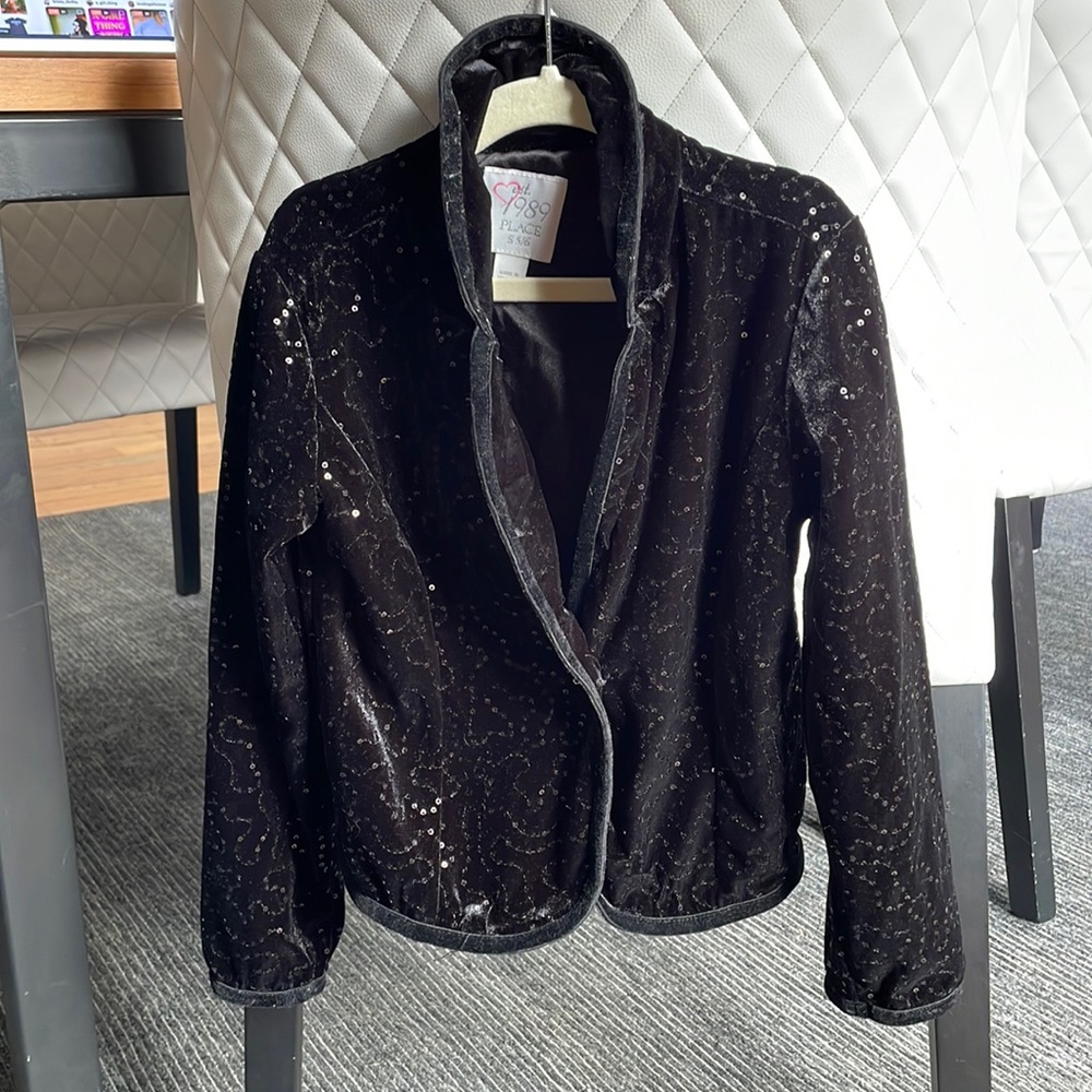 Velvet dressy blazer